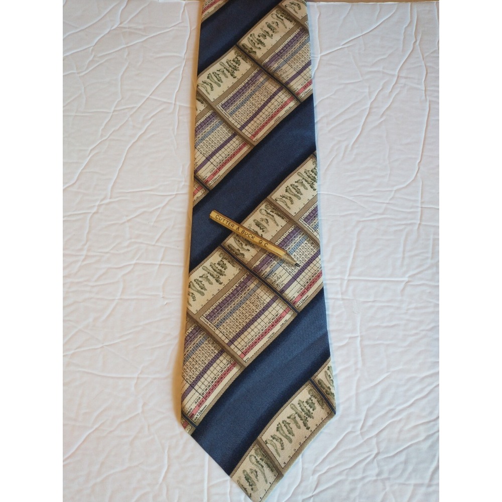 New Cutter&Buck Neck Tie Silk Made In USA